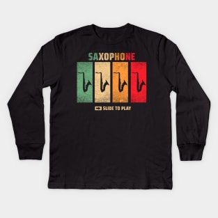 saxophone Kids Long Sleeve T-Shirt